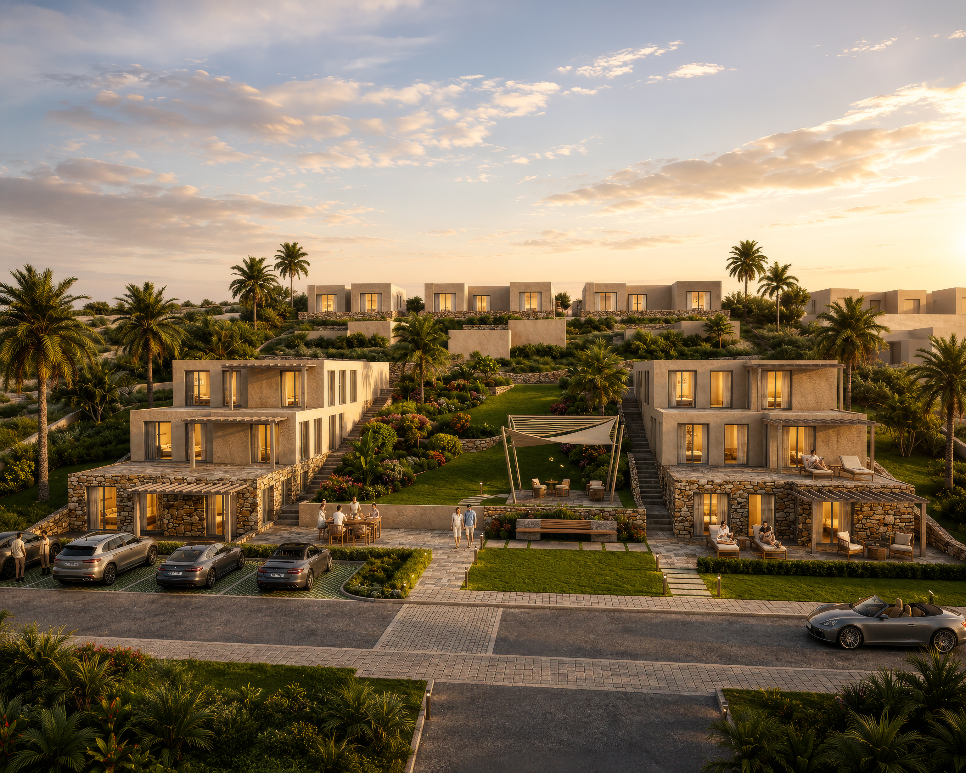 Sunrise Terraces exterior overview