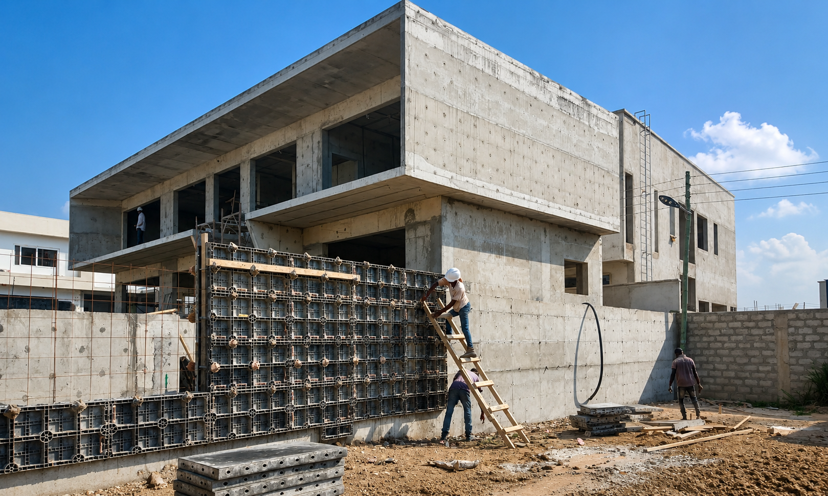 Sunrise Terraces under construction in Gomoa Fetteh
